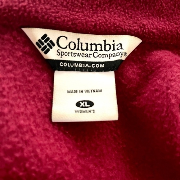 Columbia Benton Springs Full Zip Fleece Soft Pullover Pink Sweater - Picture 7 of 8